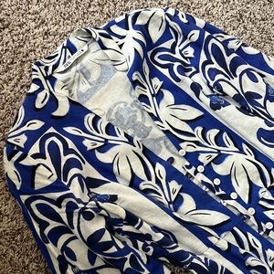 Zara blue mini dress linen size S